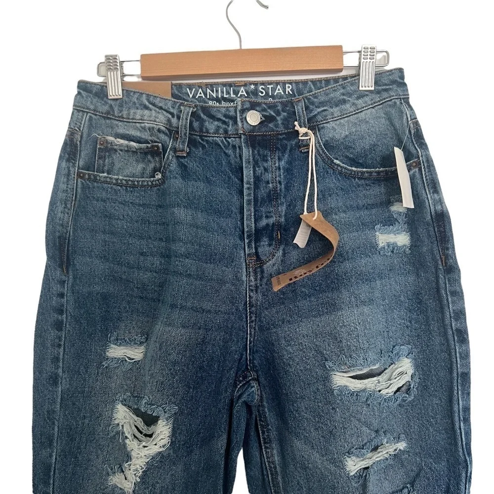 VANILLA STAR 90’s Boyfriend Super High Rise Jeans - Picture 6 of 10